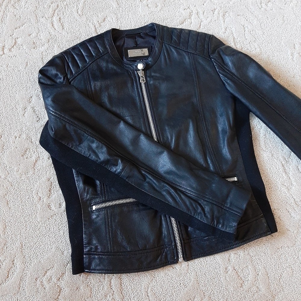 MANGO Genuine Leather Jacket❗Like New Size S